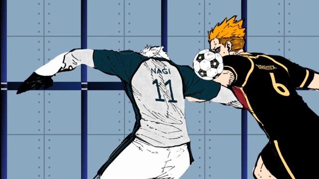 Nagi five stage volley revolver goal | Blue Lock manga animation смотреть онлайн