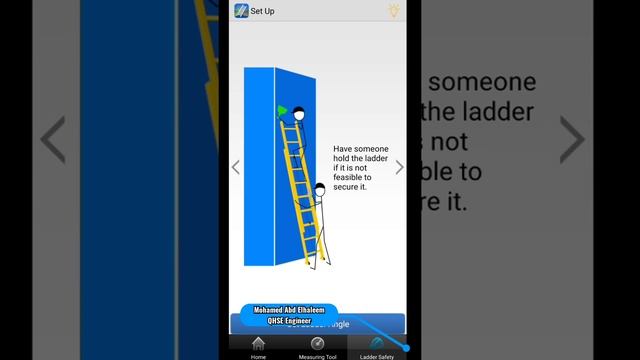 Ladder safety Android application - Arabic language - تطبيق استخدام السلالم بأمان смотреть онлайн