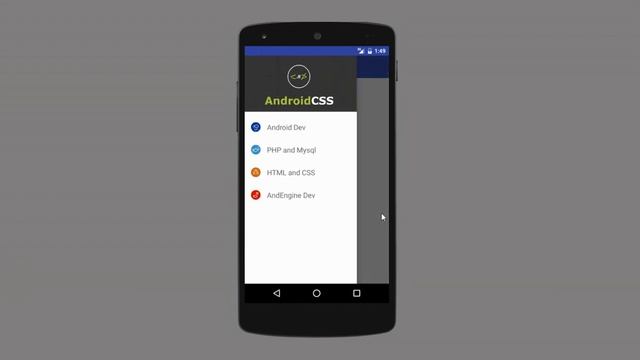 Android Navigation Drawer on top of Actionbar demo смотреть онлайн