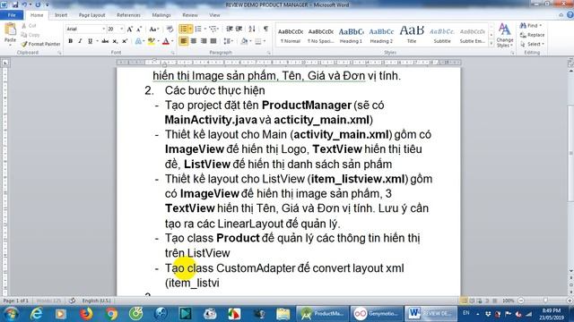 Bài tập thực hành Android - Bài 12 (Custom ListView ArrayAdapter - Product Manager) смотреть онлайн