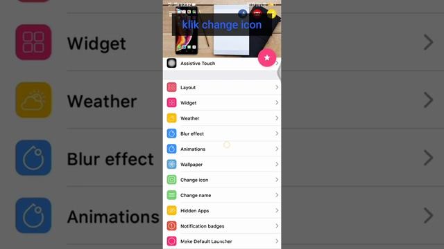 Cara mengubah,tampila menu icon menggunakan poto di hp android. смотреть онлайн