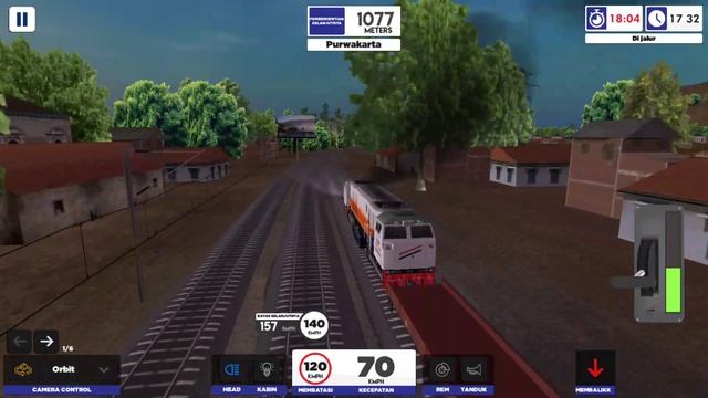 Rangkaian Flat Cepat Lokomotif CC 206 Putih di Game Simulator Kereta Api Indonesia 🇮🇩 2020 смотреть онлайн