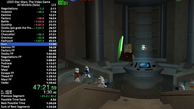 LEGO Star Wars: The Video Game All Minikits Speedrun in 1:37:58 (WR) смотреть онлайн