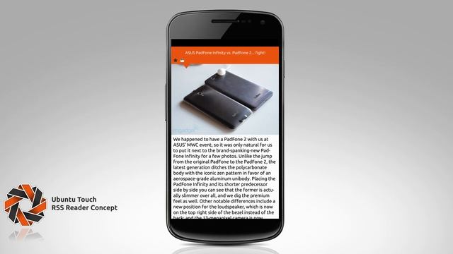 Ubuntu Touch - RSS Reader Concept смотреть онлайн