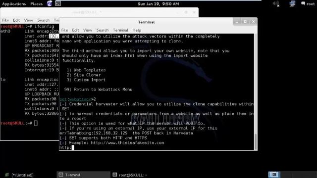 Kali Linux Social Exploit Toolkit Demo смотреть онлайн