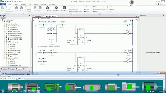 Proficy Machine Edition & Proficy HMI Workbench How To Create The Program Start_stop Motors Sequence