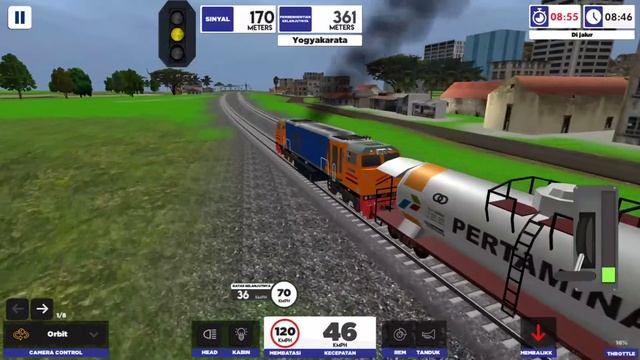Lokomotif Merah CC 206 Rangkaian Tanki PERTAMINA di Game Simulator Kereta Api Indonesia 🇮🇩 2020 смотреть онлайн