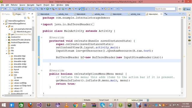Android Tutorial - Android Studio Tutorial 3 Save a File on Internal Storage смотреть онлайн