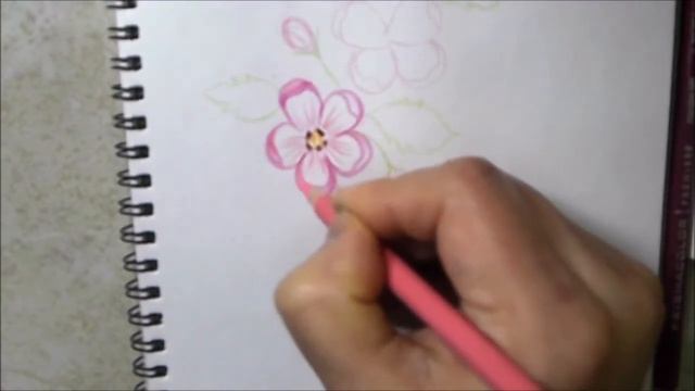 How to Draw and Color Apple Blossom Flower / Drawing Apple Blossoms / Easy Flower drawing смотреть онлайн