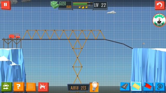 Elite Bridge Builder Level 21-23 Android Gameplay смотреть онлайн