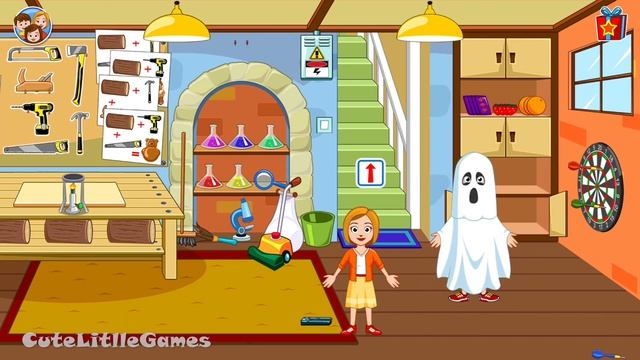 My Town: Grandparents | The Ghost (Creative Game #2) | Cute Little Games смотреть онлайн