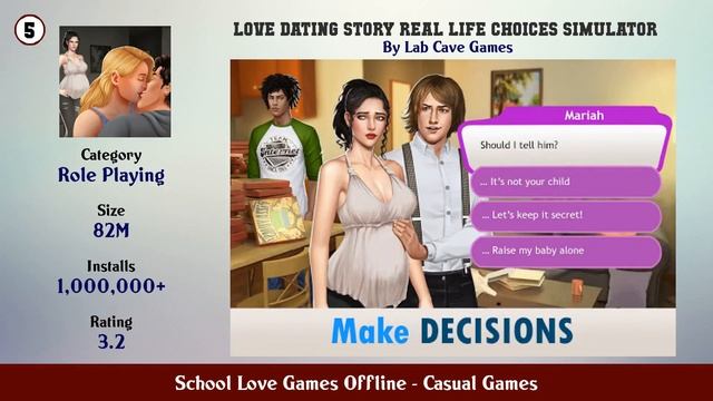 Top 10 School Love Games Offline Android App смотреть онлайн