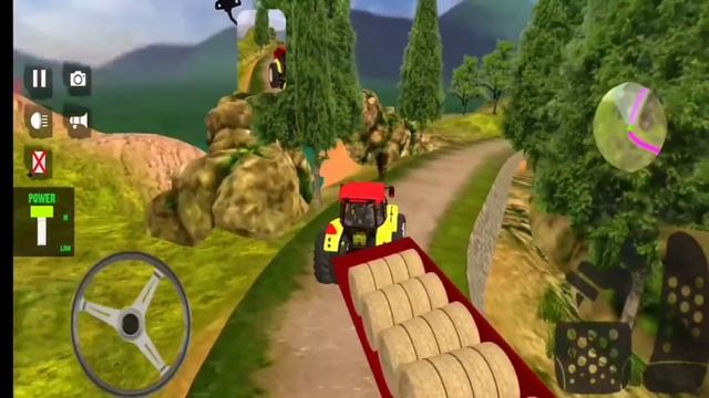 Real Tractor Trolley Cargo Farming Simulation Game : Android Gameplay смотреть онлайн