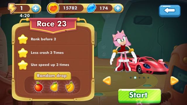 Super Sonic Kart Racing (Android) смотреть онлайн