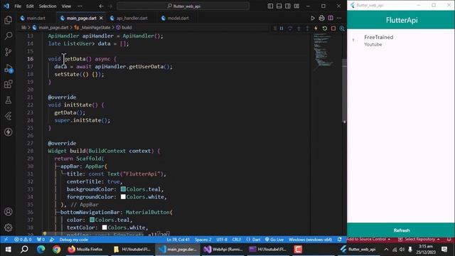 Create Flutter App With Asp.Net Core Web API As Backend - Full Tutorial смотреть онлайн