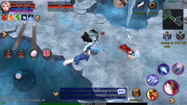 MU LOST CONTINENT  (Mobile android/ios) : Level 724 pure PVM Dark Knight VS level 800 Rage Fighter смотреть онлайн