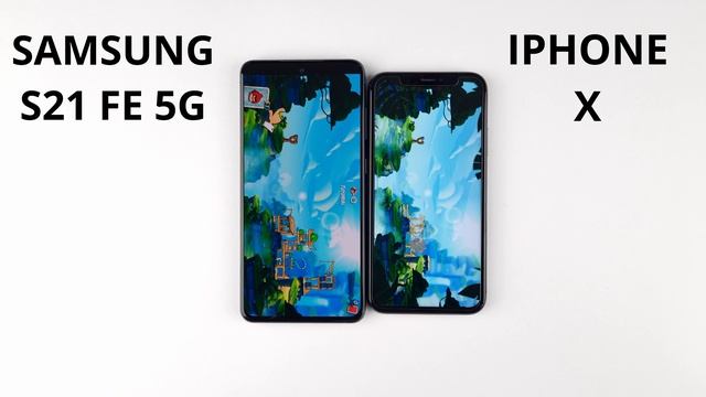 Samsung S21 FE 5G vs Iphone X SPEED TEST смотреть онлайн