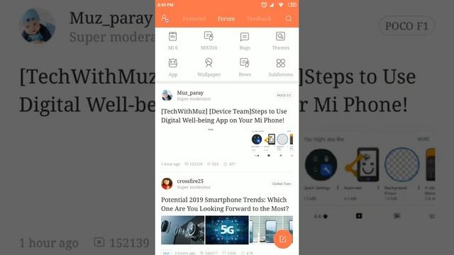 Xiaomi MIUI Forum Android Application latest version v2.0.3 on Xiaomi Mi 6 смотреть онлайн