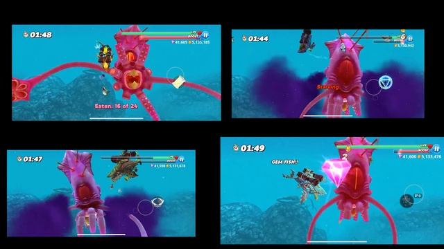 Meltdown,Alpha Zombie,Ancient Megalodon,Dark Magic Shark vs Colossal Squid! - Hungry Shark World смотреть онлайн