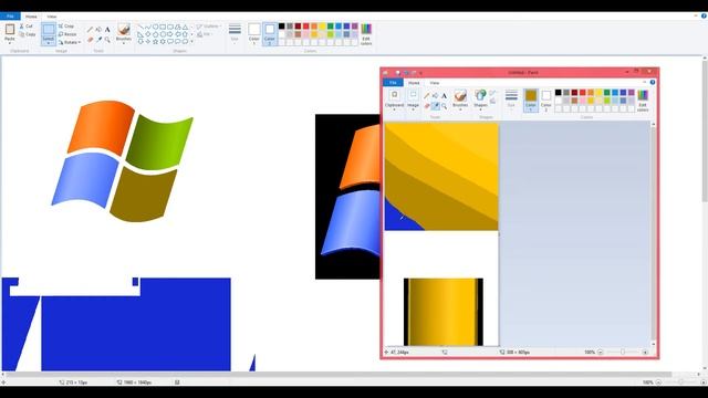 Drawing A Windows Logo On Random Paint Apps 1: Drawing Windows XP Logo In MSPaint