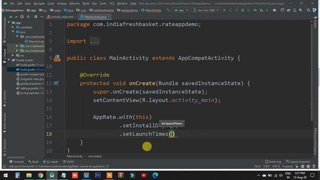 🔴 How to create rate us dialog android studio | rate me button[Hindi] смотреть онлайн