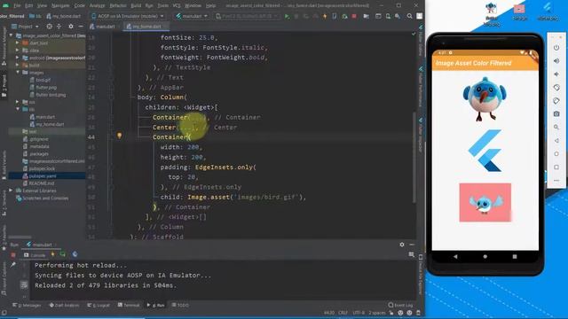 How to use Image Asset and Color Filtered Widgets in Flutter Apps (simple Example) speed code смотреть онлайн