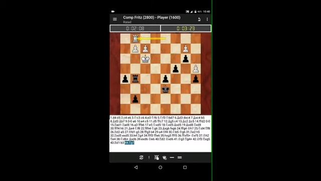 Fritz 15(android) vs Brainfish engine(Droidfish) w/ Goi 5 Opening book смотреть онлайн