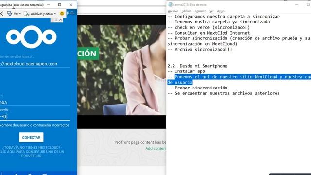 Configuración y sincronización de archivos desde SO Android con nube NextCloud смотреть онлайн