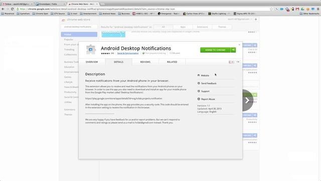 Android Desktop Notification extension for Chrome смотреть онлайн