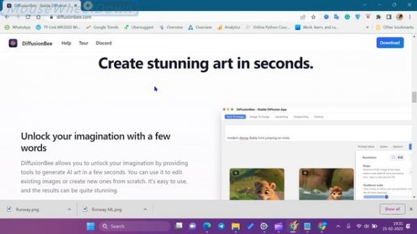 DIFFUSIONBEE: AN AI POWERED FREE IMAGE CREATOR ON MACOS