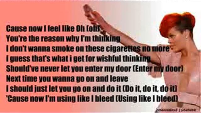 Rehab  Rihanna  Lyrics