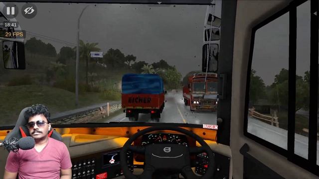VOLVO 9600S 15mtr Bus Driving in Bus Simulator Indonesia Android in Telugu смотреть онлайн