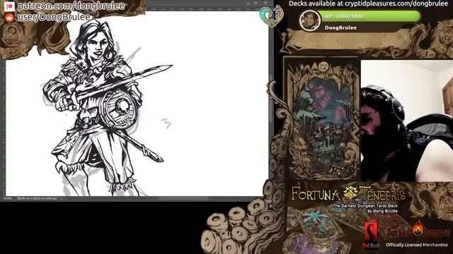TIME LAPSE #:477 Drawing A Custom Tarot in the Darkest Dungeon Style смотреть онлайн