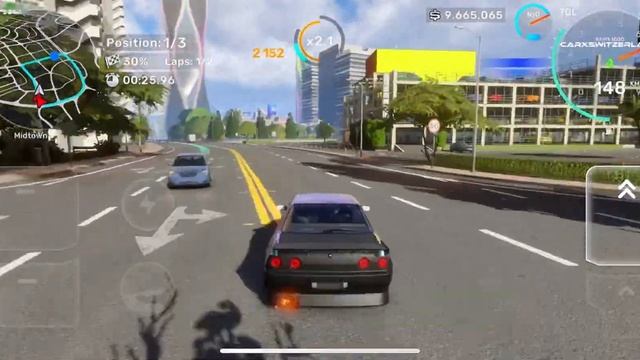 Part 12: CarX Street Club Falcons Outlaws | Midtown Circuit #6 | iOS, Android gameplay Nissan 32R смотреть онлайн