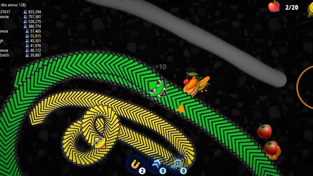 Worms zone game play video.biggest snacks 🐍🐍🐍#android game #upload#2022 смотреть онлайн