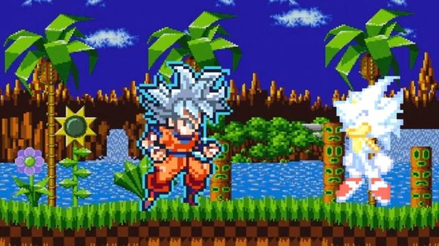Hyper Sonic V.S MUI Goku смотреть онлайн