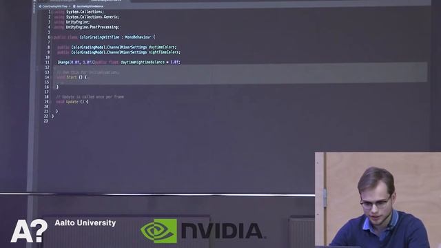 Juuso Toikka: Scripting Dynamic Day/Night Lighting in Unity - Aalto Game Dev Competition Nov. 2017 смотреть онлайн