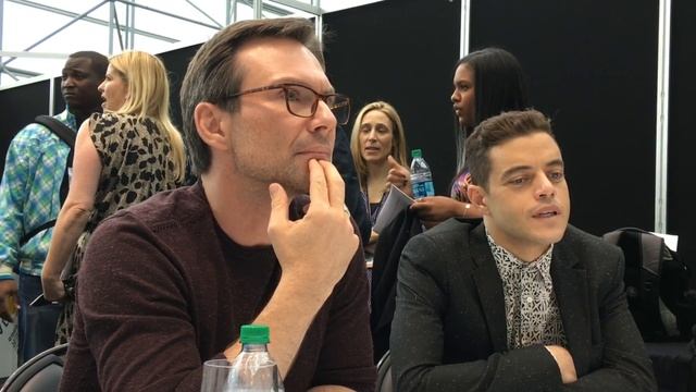www.scifivision.com - Mr. Robot Press Room - Christian Slater, Rami Malek - NYCC 2015 смотреть онлайн