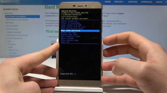 How to Wipe Cache GIONEE P7 Max - Erase Cache Partition смотреть онлайн