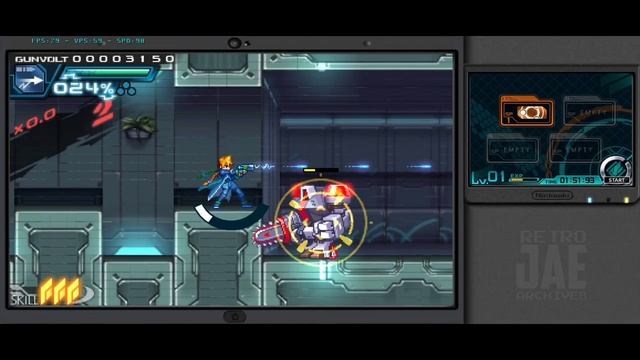 AZURE STRIKER GUNVOLT [60 FPS] • 3DS ON ANDROID GAMEPLAY (CITRA MMJ) смотреть онлайн