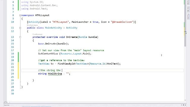 Xamarin Android - Reading HTML into a TextView смотреть онлайн