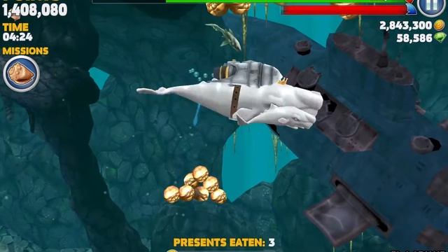 Hungry Shark Evolution Moby Dick Android Gameplay #9 смотреть онлайн