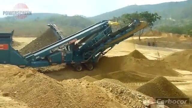 Powerscreen Chieftain 1400 на сортировке ПГС смотреть онлайн
