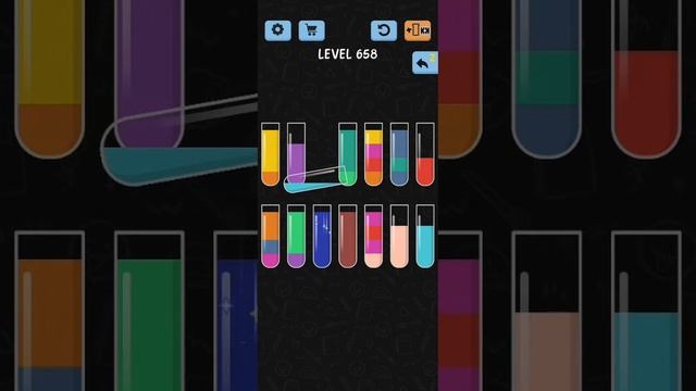 Water Color Sort Level 658 Walkthrough Solution iOS/Android смотреть онлайн
