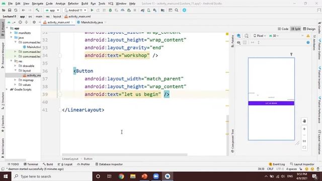 Android XML Design Example смотреть онлайн