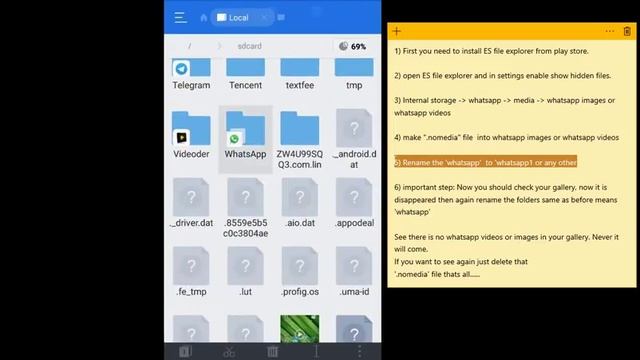 Hide Whatsapp Images and Videos from Gallery - No need app смотреть онлайн