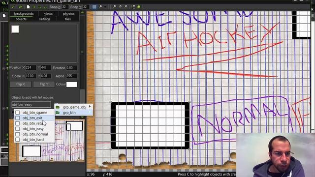 GameMaker: Air Hockey - Game Menu - L11 смотреть онлайн