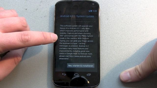 Google Nexus 4 Android 4.2.1 Update смотреть онлайн