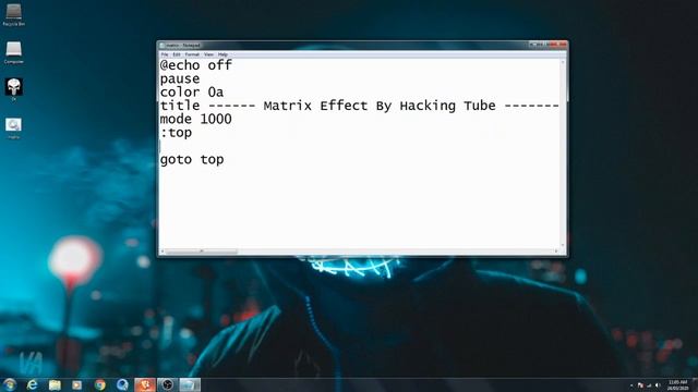 Create matrix effect with custom photo in cmd | Cmd tricks | Hacking tube смотреть онлайн