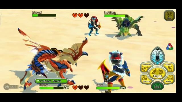 TEAM BATTLE !! MONSTER HUNTER STORIES ANDROID GAMEPLAY смотреть онлайн